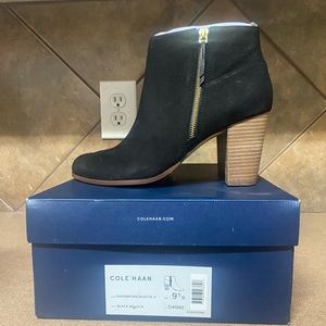Cole Haan Women’s Black Davenport Bootie